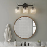 Luxury Metal Frame Glass Shade Wall Lamp