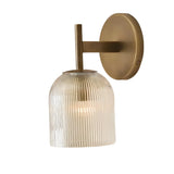 Luxury Metal Frame Glass Shade Wall Lamp
