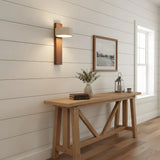 Vintage Minimalist Walnut Vertical Wall Sconce