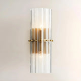 Luxury Crystal Vertical-Striped Wall Sconce
