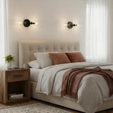 Luxury Double-Tube Ribbed Glass Wall Sconce