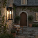 Industrial Outdoor Square Glass Wall Sconce