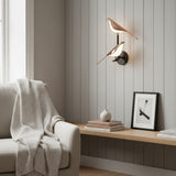 Modern Indoor Bird-Shaped Metal Wall Sconce