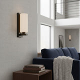 Industrial Indoor Cylindrical Glass  Wall Sconce