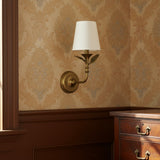 Vintage Botanical Metal Wall Sconce
