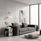 Modern Glossy Globe Glass Wall Sconce