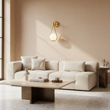 Modern Glossy Globe Glass Wall Sconce