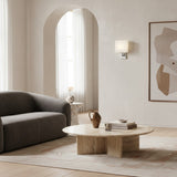 Nordic Indoor Square Linen Blend Wall Sconce