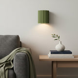 Modern Striped Resin Cylindrical Wall Sconce