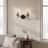 Modern Architectural Metal Double Wall Sconce