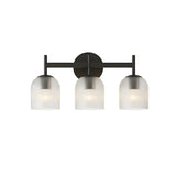 Luxury Metal Frame Glass Shade Wall Lamp
