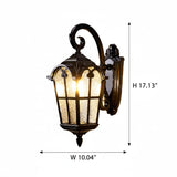 Vintage Outdoor Waterproof Lantern Wall Light