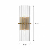 Luxury Crystal Vertical-Striped Wall Sconce