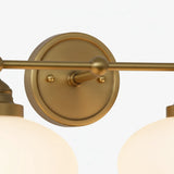 Industrial-Style Milky White Dome Wall Lamp