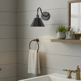 Vintage Directional Metal Cone Wall Lamp