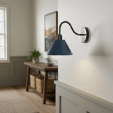 Vintage Directional Metal Cone Wall Lamp