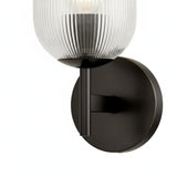 Luxury Metal Frame Glass Shade Wall Lamp