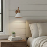 Vintage Directional Metal Cone Wall Lamp