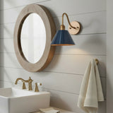Vintage Directional Metal Cone Wall Lamp