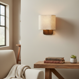 Minimalist Ambient Square Fabric Wall Sconce