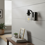 Modern Clear Glass Cylinder Wall Sconce