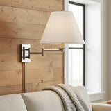 Vintage Metal Adjustable Swing Arm Wall Sconce