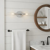 Luxury Double-Tube Ribbed Glass Wall Sconce