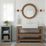 Vintage Double-Head Glass Eloise Wall Sconce