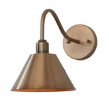 Vintage Directional Metal Cone Wall Lamp