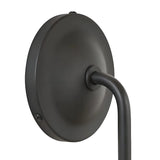 Retro Linen Brass Curved Wall Lamp