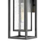 Industrial Seedy Glass Lantern Wall Lamp