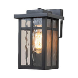 Industrial Outdoor Square Glass Wall Sconce