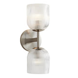 Luxury Metal Frame Glass Shade Wall Lamp