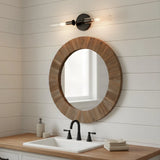Luxury Double-Tube Ribbed Glass Wall Sconce