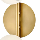 Modern Glass Ball String Three-Lamp Wall Lamp