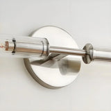 Luxury Double-Tube Ribbed Glass Wall Sconce