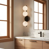 Modern Glass Ball String Three-Lamp Wall Lamp