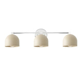 Modern Metal Dome Three-Head Wall Sconce