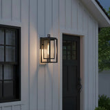 Industrial Seedy Glass Lantern Wall Lamp