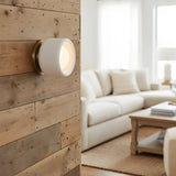 Modern Cylindrical Ceramic Shade Wall Sconce