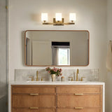 Modern Champagne Bronze Opal Wall Lamp