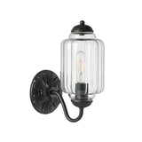 Vintage Glass Lantern-Shaped Eloise Wall Sconce