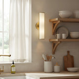 Modern Minimalist Fabric Cylinder Brass Wall Lamp