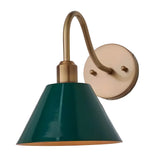 Vintage Directional Metal Cone Wall Lamp