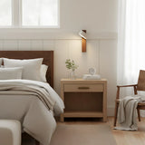 Vintage Minimalist Walnut Vertical Wall Sconce