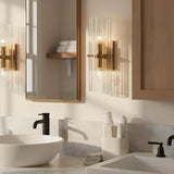 Luxury Crystal Vertical-Striped Wall Sconce