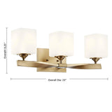 Modern Champagne Bronze Opal Wall Lamp