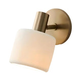 Modern Cylindrical Ceramic Shade Wall Sconce
