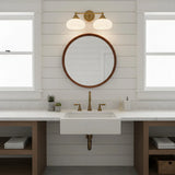 Industrial-Style Milky White Dome Wall Lamp
