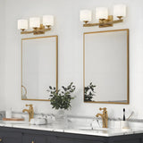 Modern Champagne Bronze Opal Wall Lamp